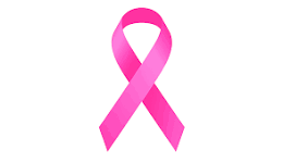 Pink breast cancer awareness ribbon